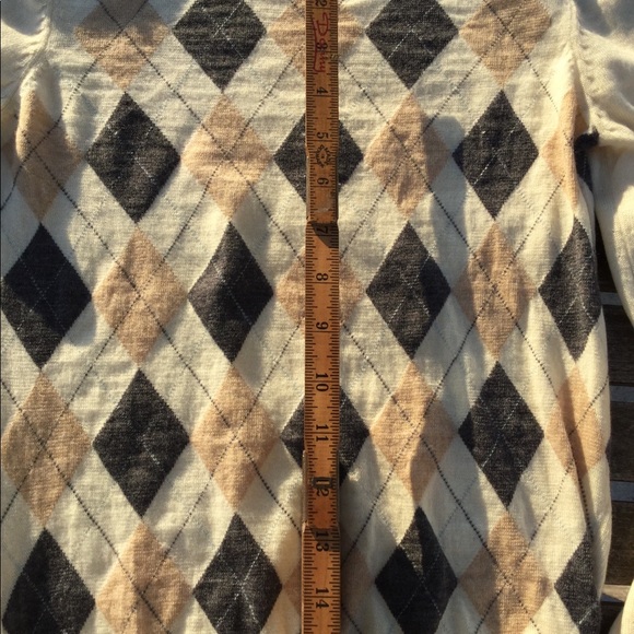Moreno wool argyle pattern pull over Sweater - Picture 5 of 6